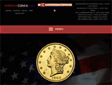 Tablet Screenshot of americancoinsandgold.com